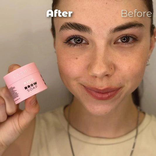 lash v rich brow soap